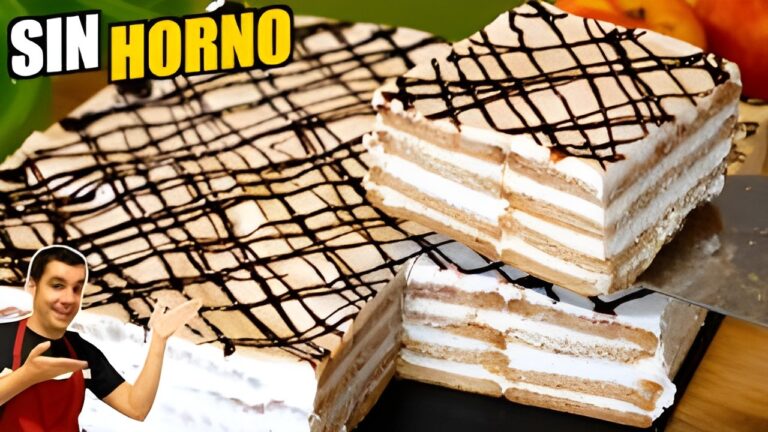 Delicioso Bizcocho de Caf&eacute; con Galletas para Postres