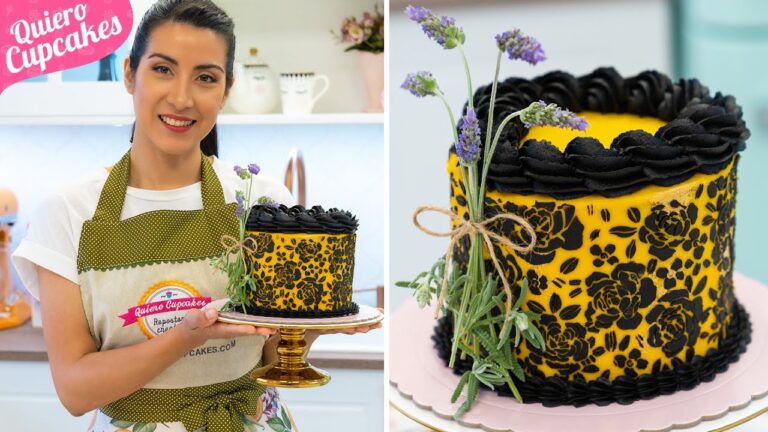 Decoraci&oacute;n de Pasteles: T&eacute;cnicas con Stencil para Detalles Perfectos